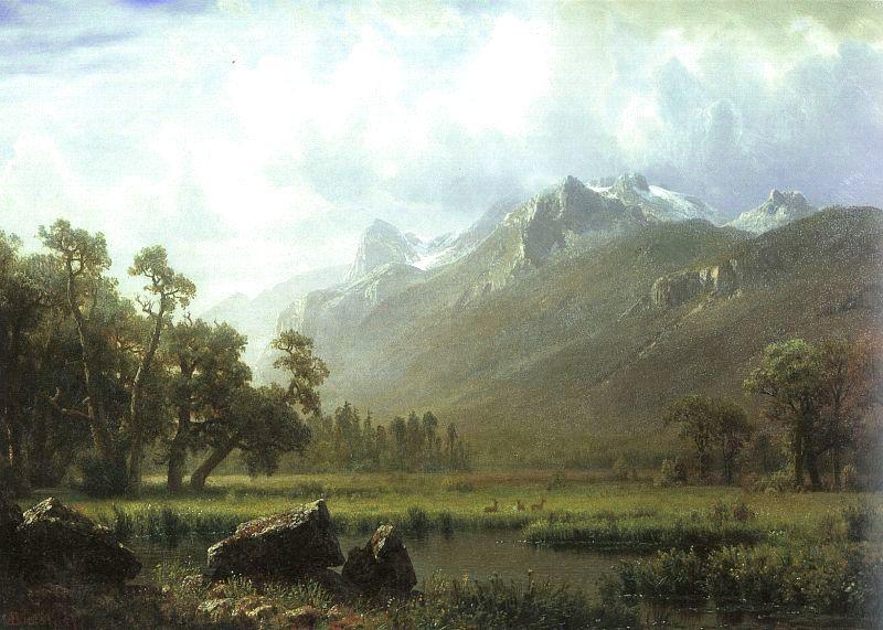 Albert Bierstadt The Sierras near Lake Tahoe, California Spain oil painting art
